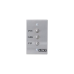 Botonera triple compatible con motores para portones abatibles y corredizos Doorking / Uso en interiores / Fácil instalación en caja estándar