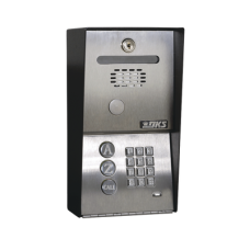 Audioportero Telefónico DKS Con Directorio / 100 Números Telefónicos / Control Para 2 Puertas / Gabinete Para Sobreponer / Marcación a 16 Digitos / Linea análoga o digital