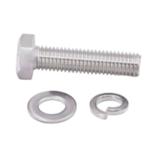 Tornillo M6 x 1.0 mm con Arandela Plana y Arandela de Presión para baterías de 12 V de 28-80 Ah.