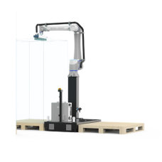 Solución de Paletizado Dobot / Carga Máxima 20 kg / Cadencia 9-13 Piezas/min / Visualización 3D en Tiempo Real / Configuración en 30 Min / IP54