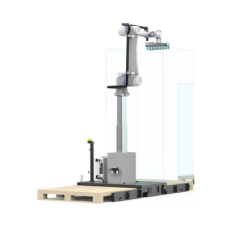 Estación Con Brazo Robótico Telescópico Colaborativo Especializado Para Procesos De Paletizado Altura Máxima 2100mm