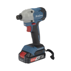 Atornillador de Impacto de 1/4 in. sin escobillas de 20V, incluye Batería de 2.0 Ah y Maletín