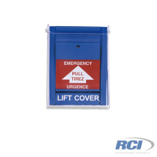 Estación manual de emergencia con tapa transparente