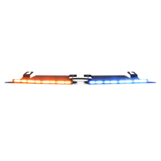 Visera Interior Rojo-Blanco/Azul-Blanco 144 LED Con Luces De Penetración incluye Bracket Ford Police Interceptor, Necesario agregar CZMATSIBSYS