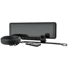 Sistema alámbrico de reversa con cámara y monitor de 9 pulgadas, Incluye cámara para placa de 170°