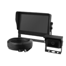 Sistema Profesional de Cámara de Reversa y Monitor para Vehículos de Trabajo y Montacargas con inteligencia IA para la detección de peatones Sistema Profesional de Cámara de Reversa y Monitor para Vehículos de Trabajo y Montacargas con inteligencia IA para la detección de peatones