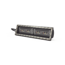 Luz direccional cubierta de ventana, 12-24 Vcc, 2 cabezales dual color, Rojo/Claro/Azul/Claro