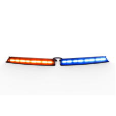 Visera Interior Universal Rojo-Blanco/Azul-Blanco 144 LED Con Luces De Penetración Sin Bracket