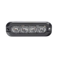 Luz Auxiliar Flexible 8 LED, Rojo / Azul, Bisel Negro, Lente Transparente Luz Auxiliar Flexible 8 LED, Rojo / Azul, Bisel Negro, Lente Transparente