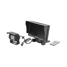 Sistema Profesional Alámbrico de Cámara de Reversa y Monitor para Vehículos de Trabajo y Montacargas Sistema Profesional Alámbrico de Cámara de Reversa y Monitor para Vehículos de Trabajo y Montacargas