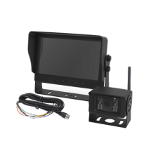 Sistema Profesional Inalámbrico de Cámara de Reversa y Monitor para Vehículos de Trabajo y Montacargas Sistema Profesional Inalámbrico de Cámara de Reversa y Monitor para Vehículos de Trabajo y Montacargas