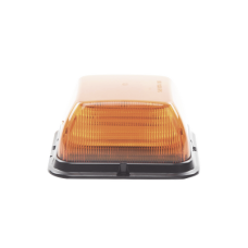Baliza LED Cuadrada, base de polipropileno reforzado, perfil medio, 12-24 VCC, 24 patrones de destellos, ámbar