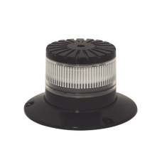 Baliza LED compacta discreta, domo claro, color ambar/claro