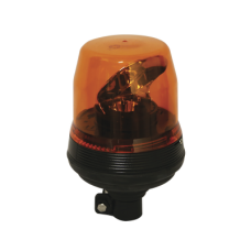Baliza rotativa LED color ambar SAE Clase I con montaje de poste