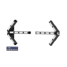 Flechas separadas directoras de tráfico LED de 28 Pulgadas en color ámbar.