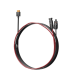 Cable 2.5 m, Negro, Calibre 12 AWG con Terminales MC4 Macho y Hebra para Terminal XT60