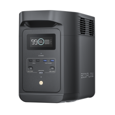 Estación de Energía Portátil de 980Wh Litio LFP / 10 Puertos AC 500 W (Max. 1000W) / 2 USB-C 100W / Cargador de Coche 10A a 12.6V / Conectividad WiFi y Bluetooth (App) / Carga Solar 500W Max.