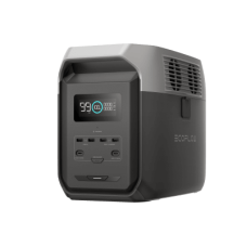 Estación de Energía Portátil Delta 3 1536Wh Litio LFP / 6 AC 1800 W (Max. 3600W) / 2 USB-C 100W / Capacidad para Aumentar Respaldo / Cargador de Coche 10A a 12.6V / Conectividad WiFi y Bluetooth (App) / Carga Solar 500W Max.