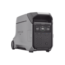 Estación de Energía Portátil DELTA PRO3 / 4096Wh Litio LFP / 5 AC 4000W (8000W Pico) / 2 USB-C 100W / Capacidad para Aumentar Respaldo / Cargador de Coche 10A a 12.6V / Conectividad WiFi y Bluetooth (App) / Carga Solar 2600W Max. (2 P