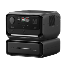 EcoFlow River 3 Plus | Estación de Energía Portátil 572Wh Litio LFP / 4 AC 800W (Max. 1600W) / 1 USB-C 100W / 3 USB -A 12W / Cargador de Coche 10A, 126W Max. / Conectividad WiFi y Bluetooth (App) / Carga Solar 220W Max.