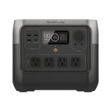 EcoFlow River 2 Pro | Estación de Energía Portátil 768Wh Litio LFP / 4 AC 800W (Max. 1600W) / 1 USB-C 100W / 3 USB -A 12W / Cargador de Coche 10A, 126W Max. / Conectividad WiFi y Bluetooth (App) / Carga Solar 220W Max.