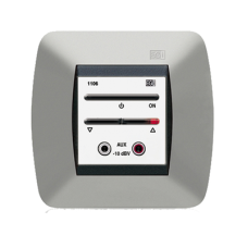 Módulo De Entrada Para Señal De Audio Auxiliar Con Encendido/Apagado Y Regulación De Volume, Color Blanco Módulo De Entrada Para Señal De Audio Auxiliar Con Encendido/Apagado Y Regulación De Volume, Color Blanco