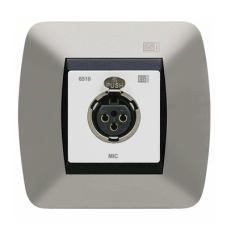 CONEXIÓN CAJA 60 MM. XLR HEMBRA DE PARED. BLANCO. CONEXIÓN CAJA 60 MM. XLR HEMBRA DE PARED. BLANCO.