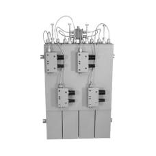 Combinador 148-174 MHz, para 4 Canales, 125 Watt, 200 KHz (min.) Sep. entre Tx-Tx, Aisladores Dobles, Conectores N Hembra.