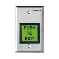 Botón de Salida / Con Iluminación / Con Placa de Pared de Acero Inoxidable / IP65 / Voltaje 12 / 24 Vcd / Mensaje de Idioma Intercambiable / 3 Placas de Idioma Incluidas Botón de Salida / Con Iluminación / Con Placa de Pared de Acero Inoxidable / IP65 / Voltaje 12 / 24 Vcd / Mensaje de Idioma Intercambiable / 3 Placas de Idioma Incluidas