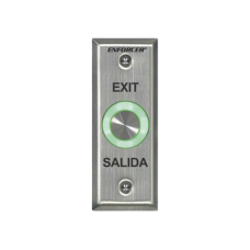 Botón de Salida con Aro Iluminado Color Verde y Rojo / IP65 / Buzzer / Función Toggle (Enclavado) / Temporizador  / Relevador NC/NO/ Uso Exterior e Interior.