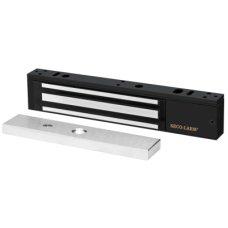 Chapa Magnética  600 Lbs / Led de Estatus / Color Negro /  Libre de Magnetismo Residual / Sensor de Adherencia / Diseño Elegante