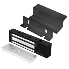 Kit Para Control de Acceso Incluye Chapa Magnética de 1200 Lbs / Montaje En Z y L /  Uso Interior / Certificación UL / En Color Negro / Diseño Elegante