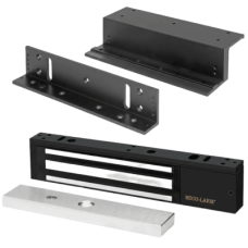 Kit Para Control de Acceso Incluye Chapa Magnética de 600 Lbs / Montaje En Z y L /  Uso Interior / Certificación UL / Color Negro / Diseño Elegante