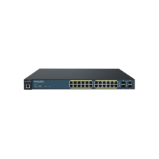Switch PoE Administrable de 24 Puertos Gigabit, 4 Puertos SFP, Soporta Hasta 410 W con Opción de Controlador para Serie Neutron y Enturbo. Switch PoE Administrable de 24 Puertos Gigabit, 4 Puertos SFP, Soporta Hasta 410 W con Opción de Controlador para Serie Neutron y Enturbo.