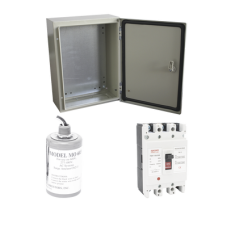 Kit de Centro de Carga Trifasico Para Corriente Alterna, Breaker de hasta 690 Vc de 100 A con Supresor de Descargas Atmosféricas.