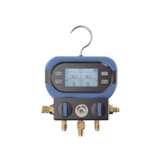 Manifold Digital DMAA 2 Válvulas / Sensor Digital Alta Precisión / Pantalla LCD Retroiluminada / Rango -14 a 800 psi (55 bar) / Compatibilidad Múltiples Refrigerantes / Diseño Anti-Caídas / Incluye 3 Mangueras y Adaptado