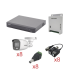 KIT TurboHD con Audio 1080p / DVR 8 Canales / 8 Cámaras Bala (exterior 2.8 mm) / Transceptores / Conectores / Fuente de Poder / AUDIO POR COAXITRON