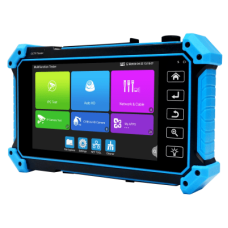 Tester de Vídeo | Prueba de Cámara Analógica | Prueba de Cámara IP | Prueba Audio por Coaxitron TVI/CVI/AHD | Soporta ONVIF| 8K/4k | H.264 y H.265 | Entrada VGA | Entrada HDMI | UTP/RJ45 TDR | Detecta y Analizar puertos LLDP/CD