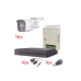 Kit TurboHD 1080p Lite / DVR 16 Canales / 16 Cámaras Bala Exterior ( 2.8mm) con ColorVu + Micrófono Integado / Transceptores / Conectores / Fuente de Poder Profesional