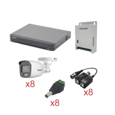 KIT TurboHD con Audio 1080p / DVR 8 Canales / 8 Cámaras Bala (exterior 2.8 mm) / Transceptores / Conectores / Fuente de Poder / AUDIO POR COAXITRON KIT TurboHD con Audio 1080p / DVR 8 Canales / 8 Cámaras Bala (exterior 2.8 mm) / Transceptores / Conectores / Fuente de Poder / AUDIO POR COAXITRON