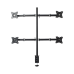 Montaje de Escritorio articulado para 4 monitores de 13 a 27