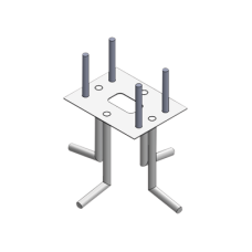 Ancla Para Sujeción al Piso Compatible con Todas las Barreras Vehiculares XB, XBF y XBS