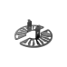 Accesorio para Montaje Universal para Cámara Domo | Soporte de 125 mm de Diámetro |Estructura Robusta | Contemplar como accesorios SDJH111 y SDJH144