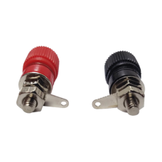 Par de Bornes Negro/Rojo Aislados para Chasis. Par de Bornes Negro/Rojo Aislados para Chasis.