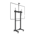 Montaje de Piso Móvil para Pantallas de  65 in a 100 in | vesa 100 x 100 hasta 1000 x 600 | carga maxima soportada 120kg| Fabricado en aluminio y acero