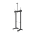 Montaje de Piso Móvil para Pantallas de  65 in a 100 in | vesa 100 x 100 hasta 1000 x 600 | carga maxima soportada 120kg| Fabricado en aluminio y acero