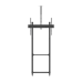 Montaje de Piso Móvil para Pantallas de  65 in a 100 in | vesa 100 x 100 hasta 1000 x 600 | carga maxima soportada 120kg| Fabricado en aluminio y acero