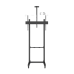 Montaje de Piso Móvil para Pantallas de  65 in a 100 in | vesa 100 x 100 hasta 1000 x 600 | carga maxima soportada 120kg| Fabricado en aluminio y acero
