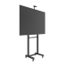 Montaje de Piso Móvil para Pantallas de  65 in a 100 in | vesa 100 x 100 hasta 1000 x 600 | carga maxima soportada 120kg| Fabricado en aluminio y acero