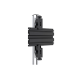 Accesorio_ Riel de Aluminio con longitud de  2380mm| Compatible con estructura para Videowall |  Diseño Modular |  Incluye Tapas de Riel